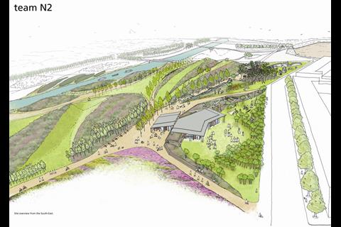 Entry B: One of the five competition entries for the Olympic Park Legacy's North Park vision.